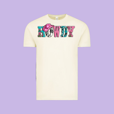 Valentines Day Howdy And Heart Gift Vintage Tee Designed By Adodesignshop