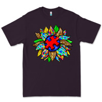 Plum autism sunflower Premium Tee - Zillion Design Studio