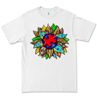 White autism sunflower Premium Tee - Zillion Design Studio