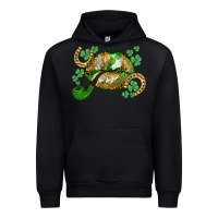 Black St. Patrick's Day lips Urban Hoodie - CowGirlArtShop