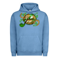 Pigment Pebble Blue St. Patrick's Day lips Urban Hoodie - CowGirlArtShop