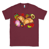 Burgundy empanadas roses onion lime and avocado Classic Tee - AdoDesignShop