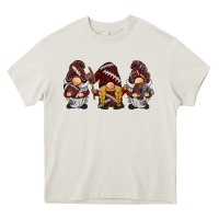 Cream football gnomes Heavy Core Tee - BarkalooDesign