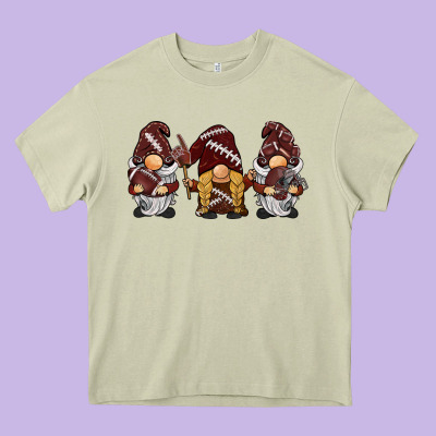 Football Gnomes Heavy Core Tee Designed By Barkaloodesign