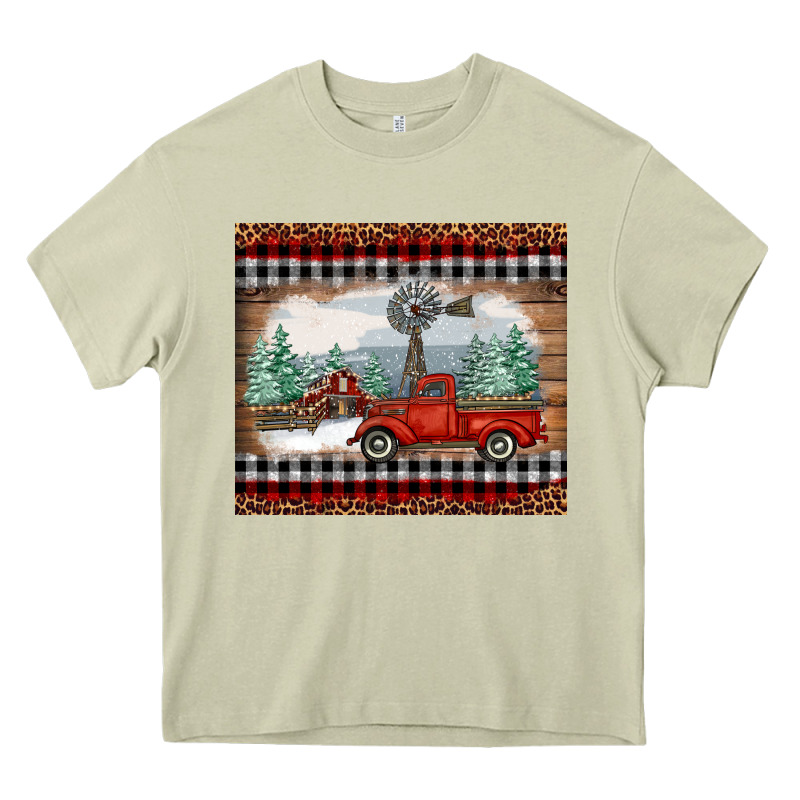Christmas Farm And Truck Heavy Core Tee by RanaPortraitStore | Teevron
