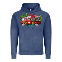 Vintage Denim ma medical assistant nurse truck with cactus and sunflowers Vintage Hoodie - AdoDesignShop