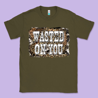 Western Wasted On You Background Classic Tee Designed By Lillyallendesigns