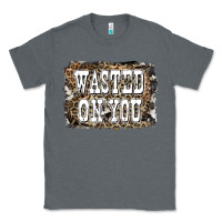 Charcoal Heather Western Wasted On You Background Classic Tee - LillyAllenDesigns
