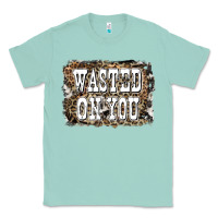 Seafoam Western Wasted On You Background Classic Tee - LillyAllenDesigns