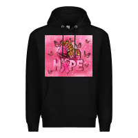 Black hope cancer nails Premium Hoodie - NancyCooperArtShop
