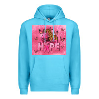 Ocean Blue hope cancer nails Premium Hoodie - NancyCooperArtShop