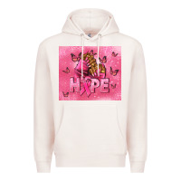 Pale Pink hope cancer nails Premium Hoodie - NancyCooperArtShop