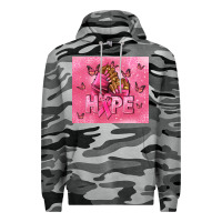 Slate Camo hope cancer nails Premium Hoodie - NancyCooperArtShop