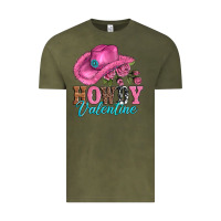 Vintage Olive valentines day cowgirl hat and howdy Vintage Tee - AdoDesignShop