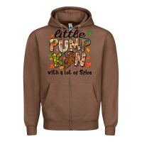 Chestnut little pumpkin with a lot of spice Zipper Hoodie - MaliasSmallBusiness