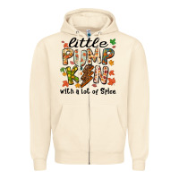Little Pumpkin With A Lot Of Spice Zipper Hoodie | Teevron