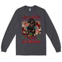 Smoke Christmas life is better with a dachshund Long Sleeve Tee - JahusDesignShop