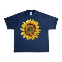 Navy sunflower Urban Heavy Tee - Artiststas
