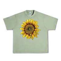 Oil Green sunflower Urban Heavy Tee - Artiststas