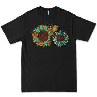 Black western sunflowers Premium Tee - RanaPortraitStore