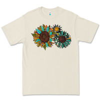 Bone western sunflowers Premium Tee - RanaPortraitStore