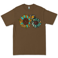 Cacao western sunflowers Premium Tee - RanaPortraitStore