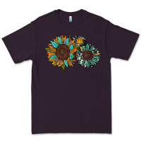 Plum western sunflowers Premium Tee - RanaPortraitStore