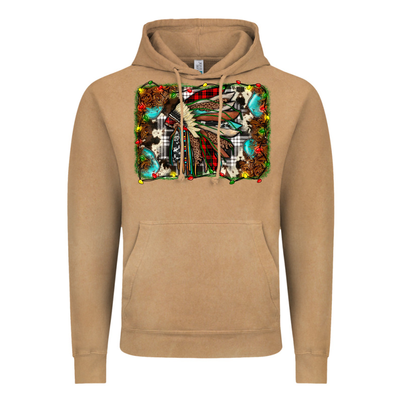 Christmas Indian Headdress Vintage Hoodie by JahusDesignShop | Teevron