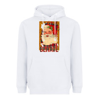 White Behave Santa Heavyweight Hoodie - Bettercallsaul