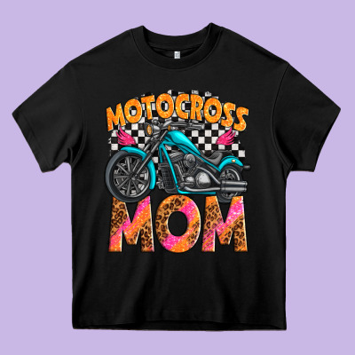 Motocross Mom Heavy Core Tee Designed By Texasbilliewilder
