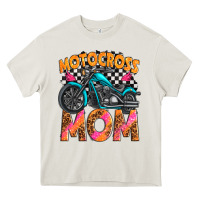 Cream motocross mom Heavy Core Tee - texasbilliewilder