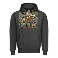 Charcoal Heather Senior 2023 western Zipper Hoodie - NancyCooperArtShop