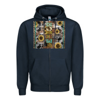 Navy Senior 2023 western Zipper Hoodie - NancyCooperArtShop