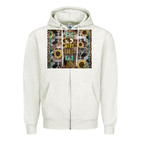 Oatmeal Heather Senior 2023 western Zipper Hoodie - NancyCooperArtShop