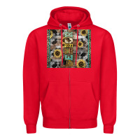Red Senior 2023 western Zipper Hoodie - NancyCooperArtShop