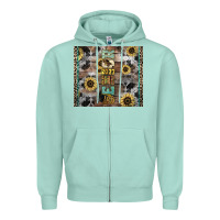Seafoam Senior 2023 western Zipper Hoodie - NancyCooperArtShop