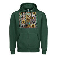 Sports Green Senior 2023 western Zipper Hoodie - NancyCooperArtShop