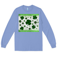 Colony Blue shamrock Long Sleeve Tee - MaliasSmallBusiness