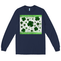 Navy shamrock Long Sleeve Tee - MaliasSmallBusiness