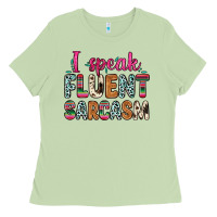 Matcha i speak fluent sarcasm Ladies Tee - Zillion Design Studio