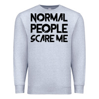Heather Grey Normal People Scare Me Premium Sweatshirt - Bettercallsaul