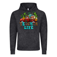 Vintage Black teacher life western truck and books Vintage Hoodie - AdoDesignShop