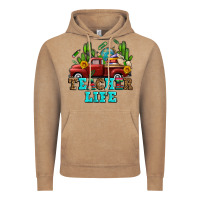 Teacher Life Western Truck And Books Vintage Hoodie | Teevron