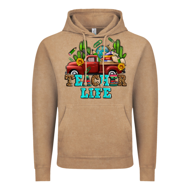Teacher Life Western Truck And Books Vintage Hoodie by AdoDesignShop | Teevron