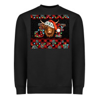 Black joy shaggy cow christmas Heavyweight Sweatshirt - Jasminsmagicworld