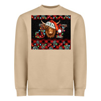 Joy Shaggy Cow Christmas Heavyweight Sweatshirt | Teevron