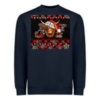 Navy joy shaggy cow christmas Heavyweight Sweatshirt - Jasminsmagicworld