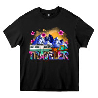 Black traveler Heavy Core Tee - Zillion Design Studio