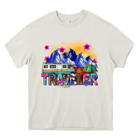 Cream traveler Heavy Core Tee - Zillion Design Studio