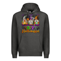 Charcoal Heather Happy Halloween Gnomes Premium Hoodie - texasbilliewilder